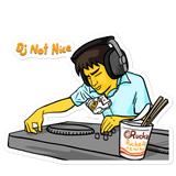 DJ Not Nice - Sticker