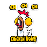 Ch Ch Chicken Now! - Supreme Sticker - ruckas-world